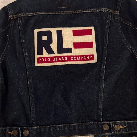 Ralph Lauren Polo Denim Jean Jacket with patch size Medium
